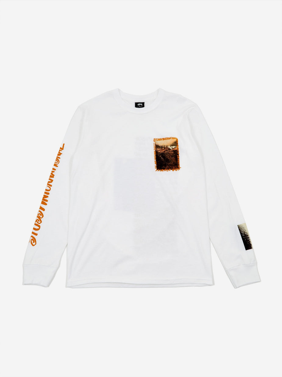 Stussy Stussy Great Outdoors Longsleeve T-Shirt - White - White