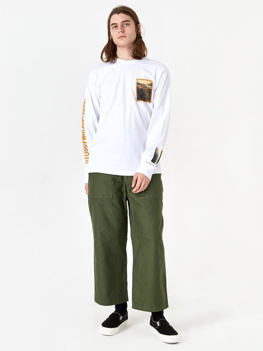 Stussy Stussy Great Outdoors Longsleeve T-Shirt - White - White