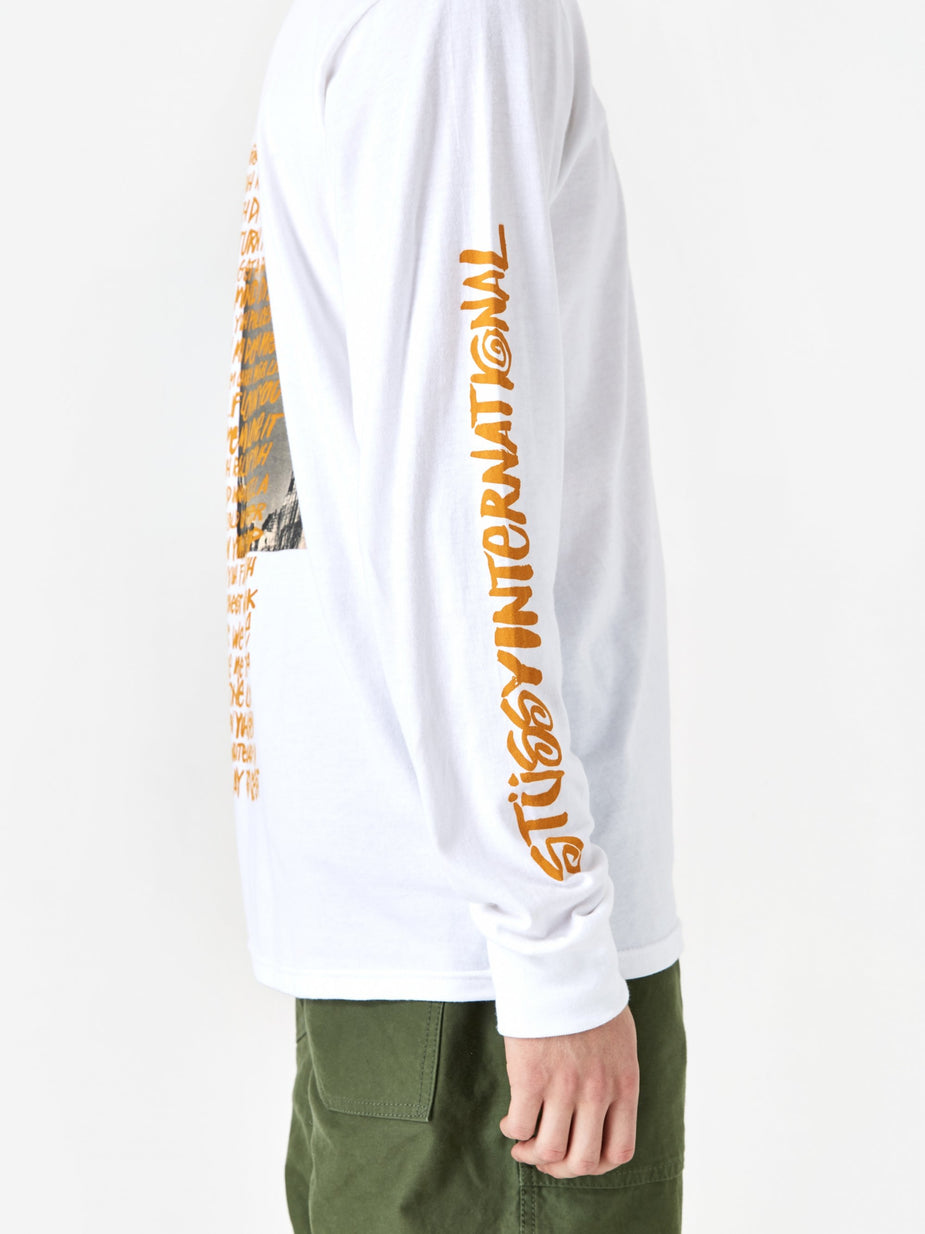 Stussy Stussy Great Outdoors Longsleeve T-Shirt - White - White