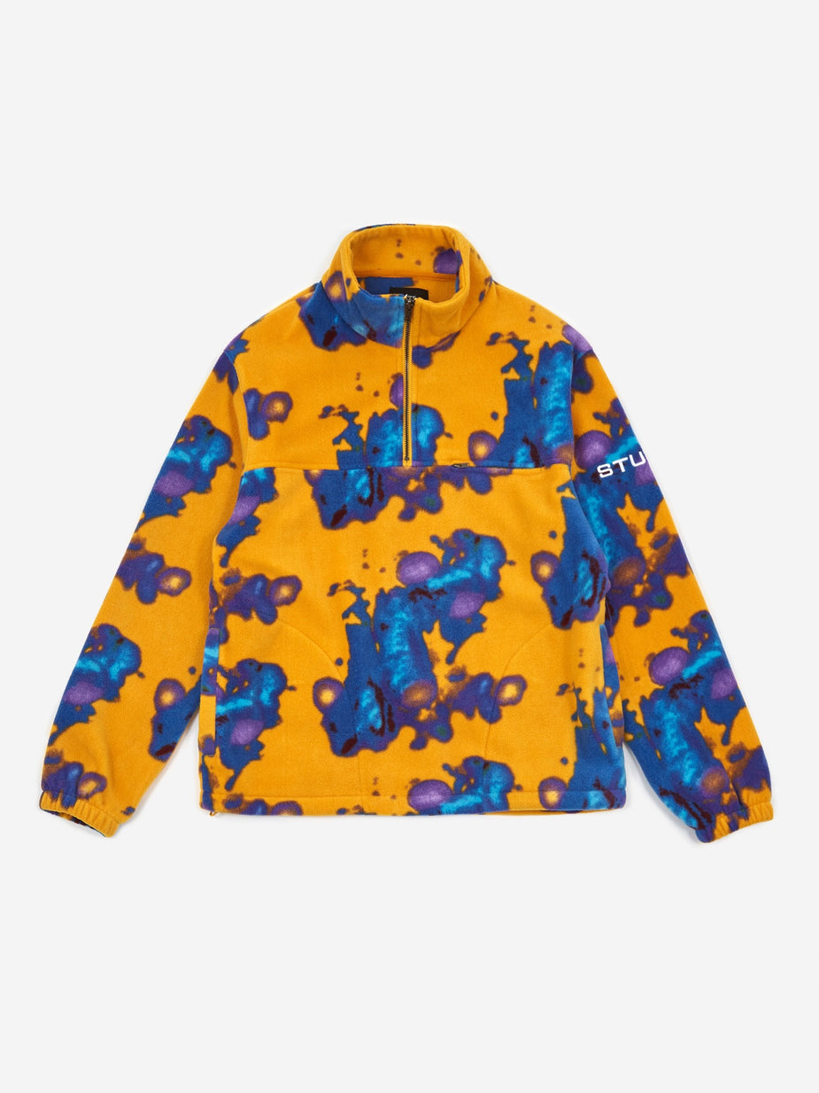 Stussy Stussy Half Zip Polar Mock Pullover - Tie Dye - Tie-Dye