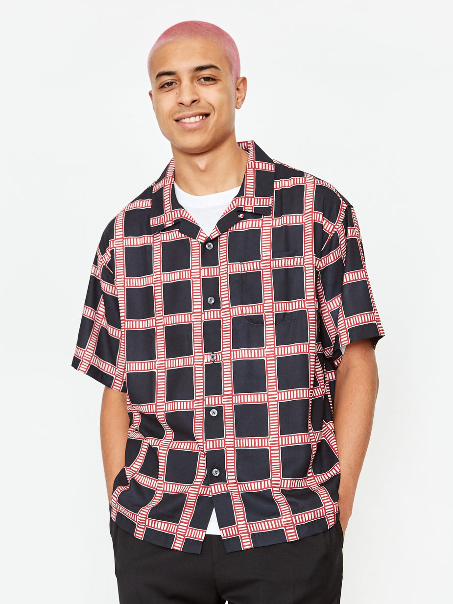 Stussy Stussy Hand Drawn Plain Shirt - Black - Black
