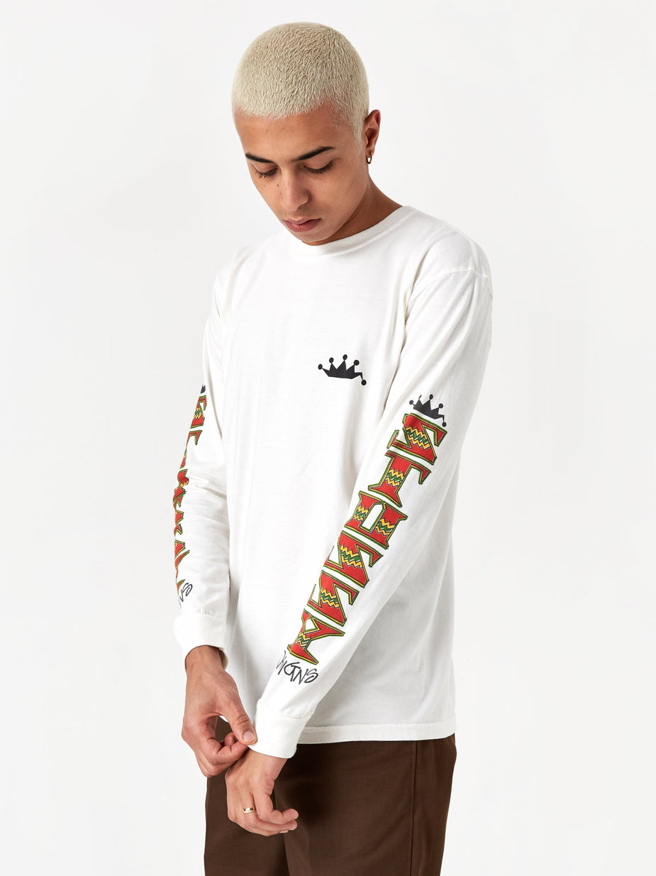 Stussy Stussy Irie Stussy Pigment Dyed Longleeve T-Shirt - Natural - Neutrals