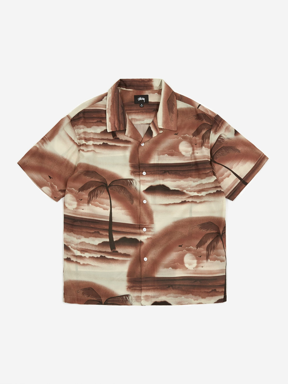 Stussy Stussy Island Shirt - Brown - Brown