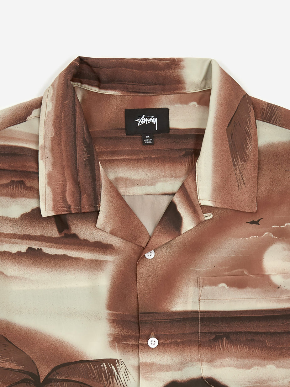 Stussy Stussy Island Shirt - Brown - Brown