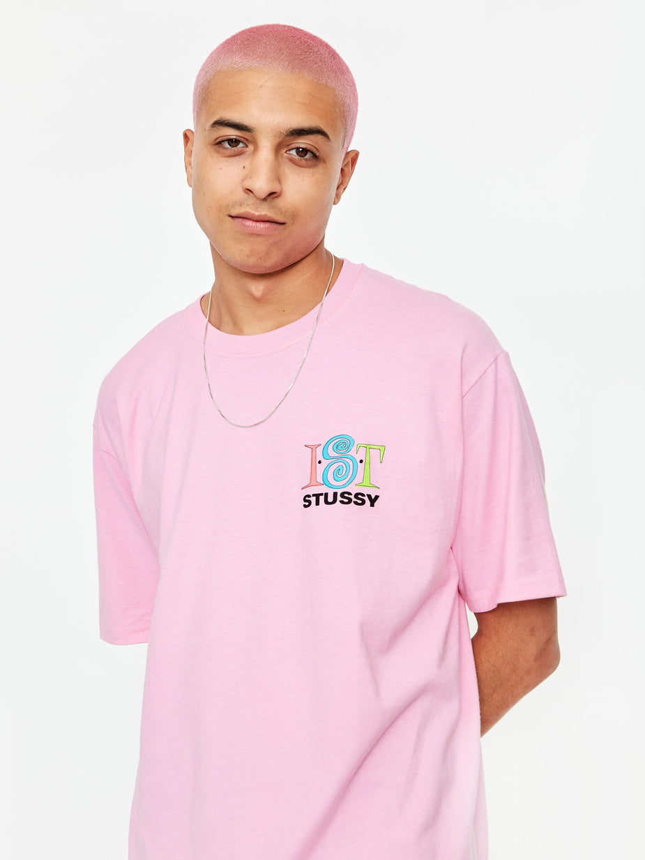 Stussy Stussy Ist Shortsleeve T-Shirt - Pink - Pink