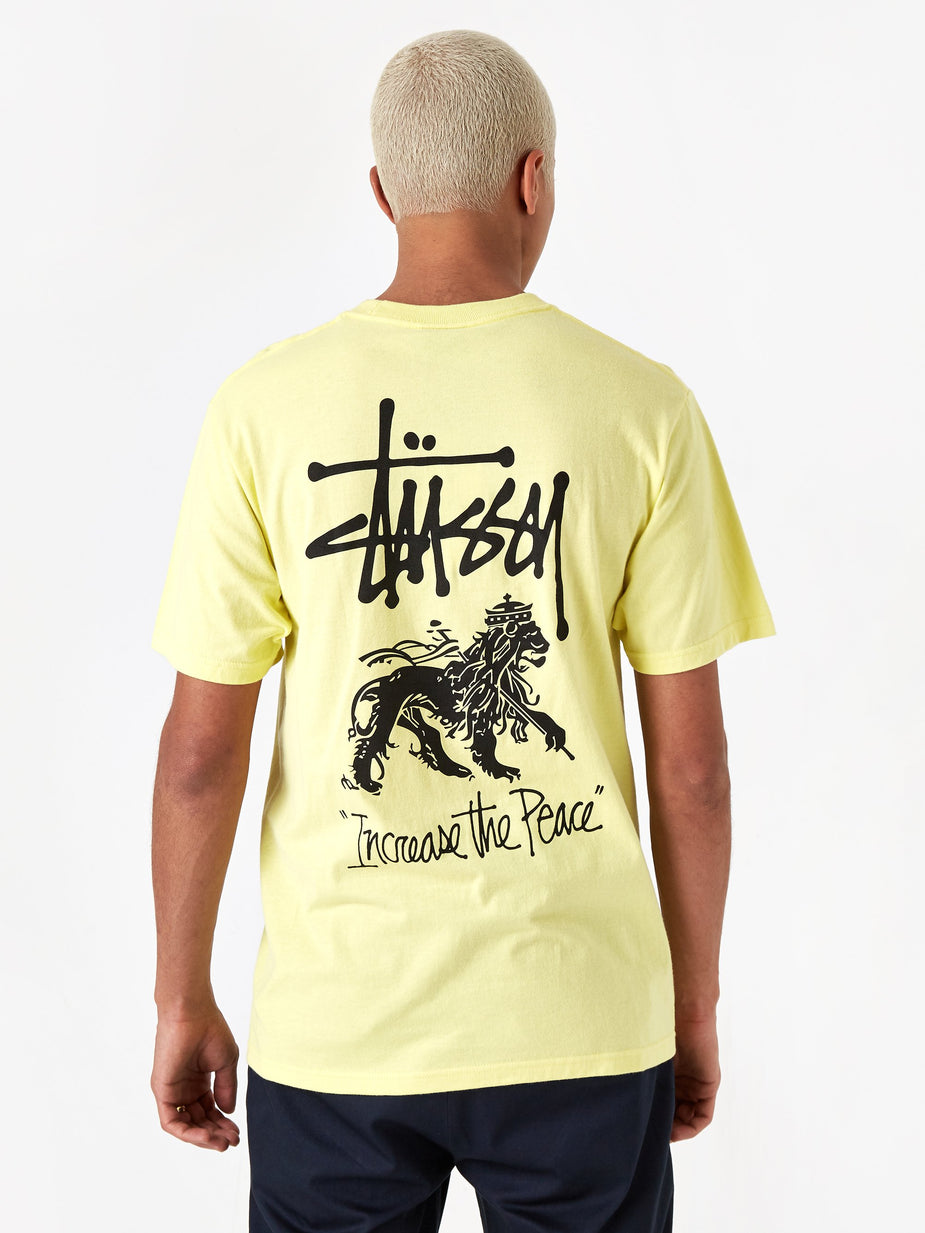Stussy Stussy ITP Lion Shortsleeve T-Shirt - Lemon - Other