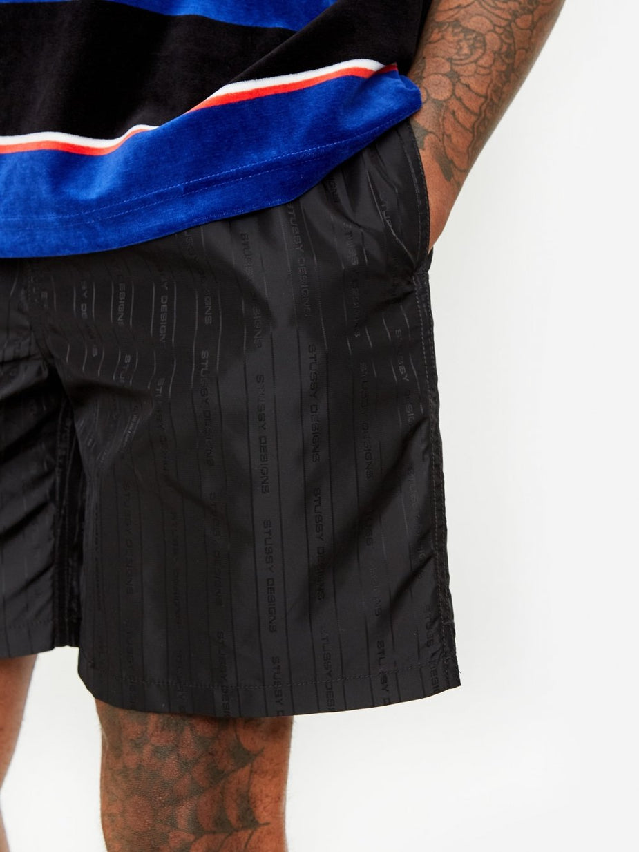 Stussy Stussy Jacquard Nylon Short - Black - Black