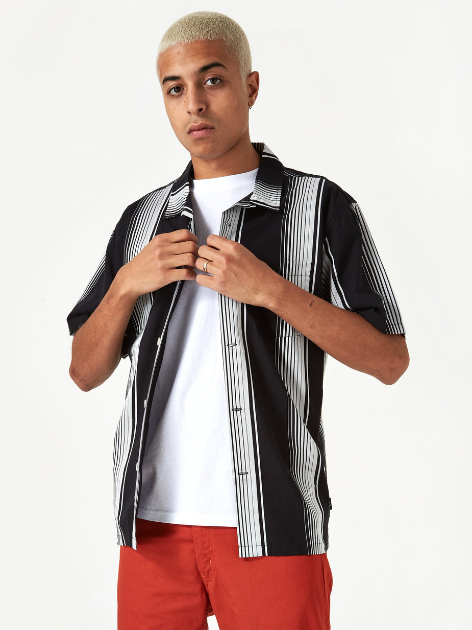 Stussy Stussy Jacquard Striped Shirt - Black - Black