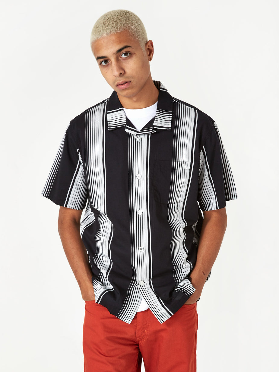 Stussy Stussy Jacquard Striped Shirt - Black - Black