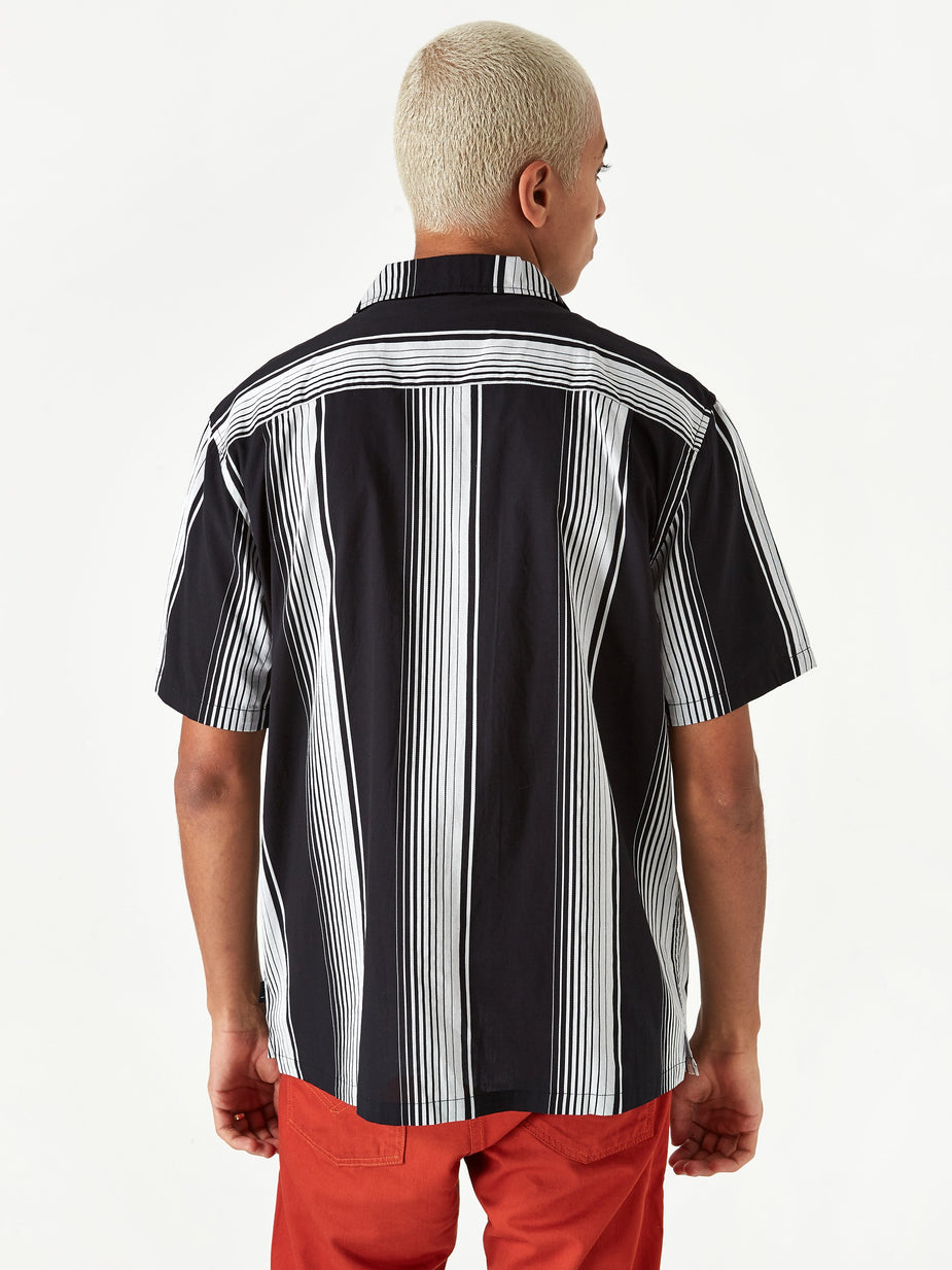Stussy Stussy Jacquard Striped Shirt - Black - Black