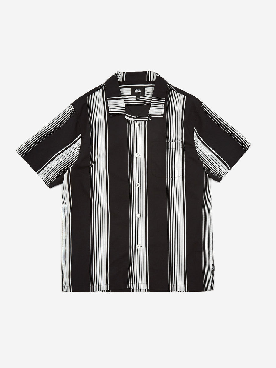 Stussy Stussy Jacquard Striped Shirt - Black - Black