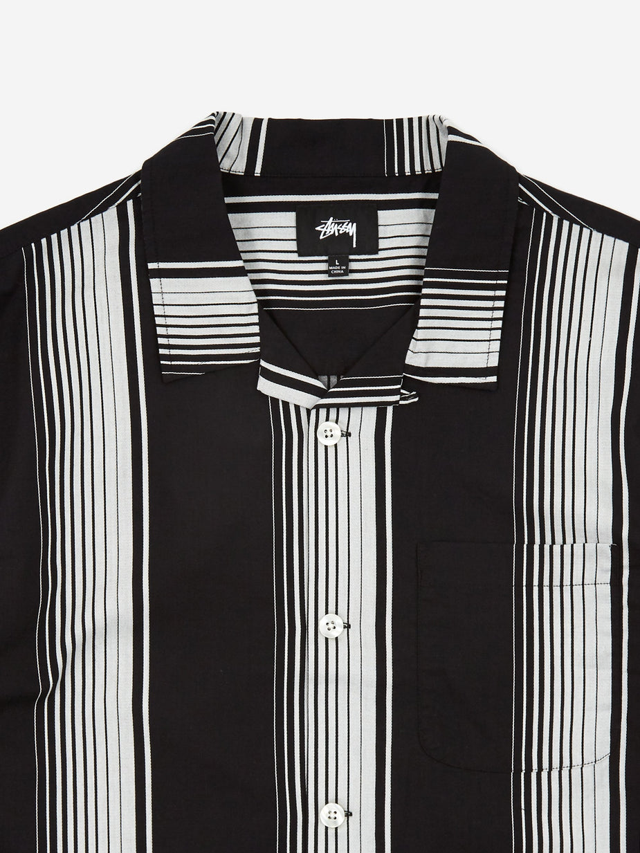 Stussy Stussy Jacquard Striped Shirt - Black - Black