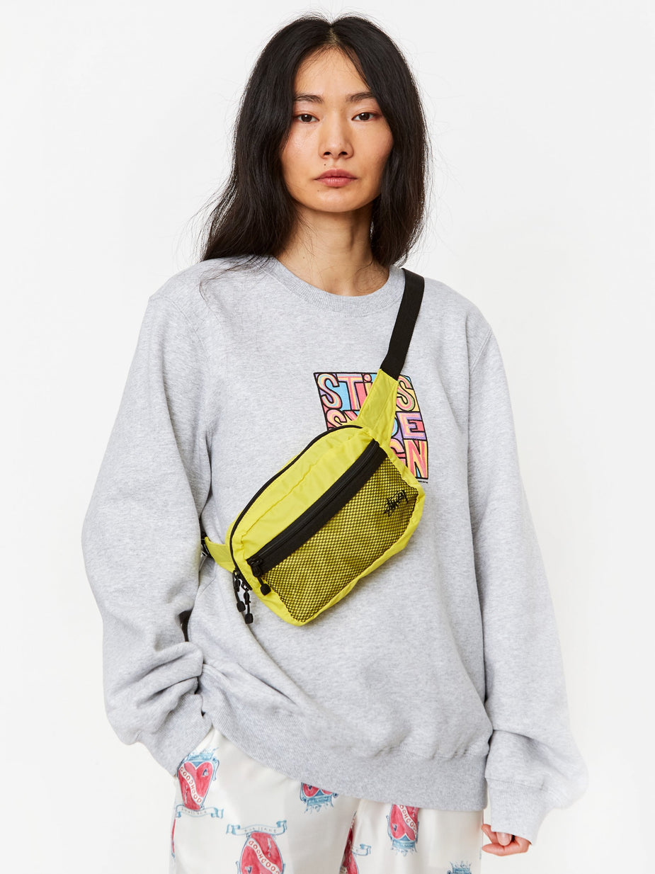 Stussy Stussy Light Weight Waist Bag - Citrus. - Green