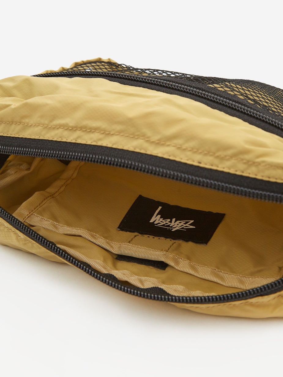Stussy Stussy Light Weight Waist Bag - Gold - Green