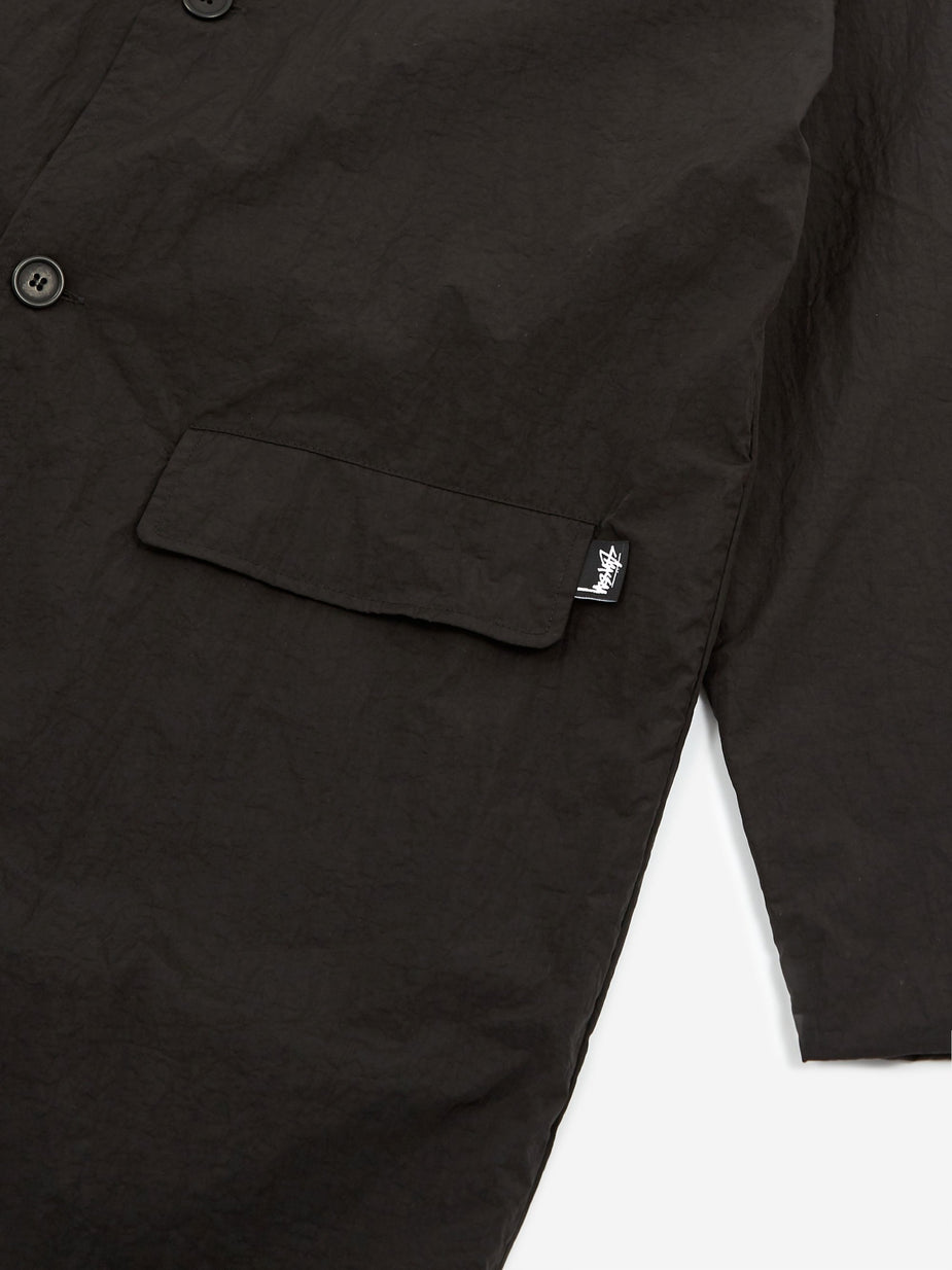 Stussy Stussy Long Light Nylon Coat - Black - Black