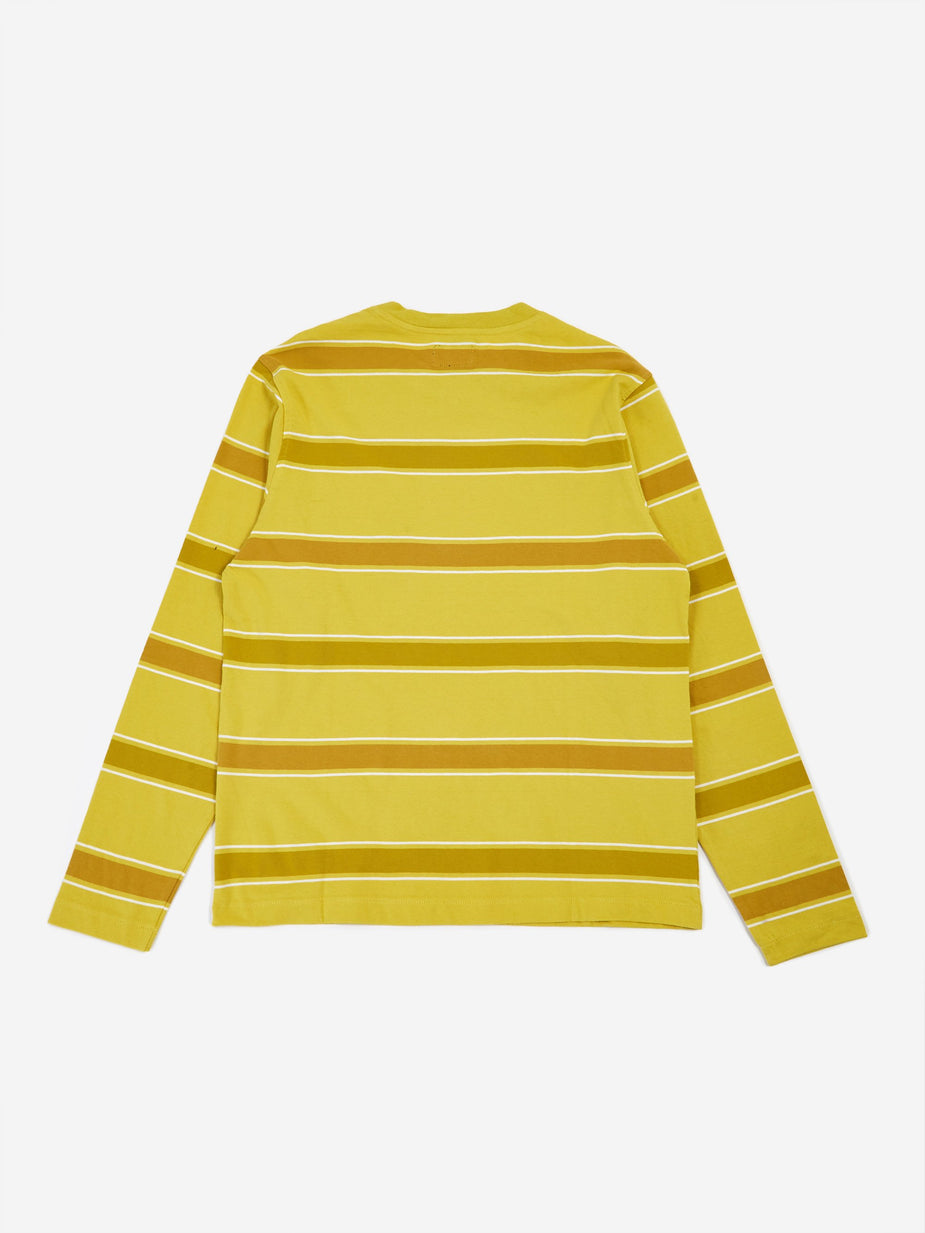 Stussy Stussy Marco Longsleeve Crewneck T-Shirt - Lemon - Other