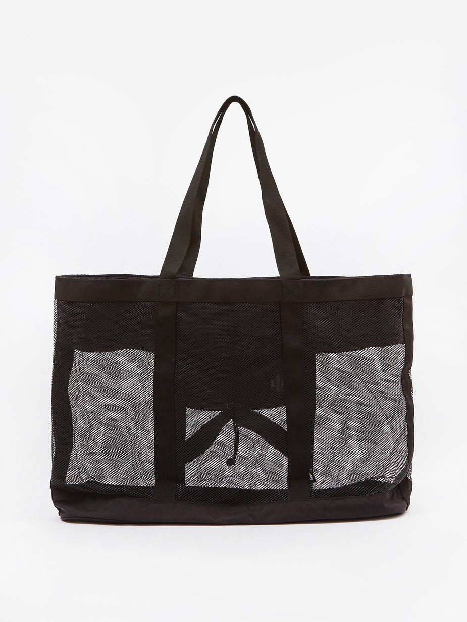 Stussy Stussy Mesh Beach Tote Bag - Black - Black