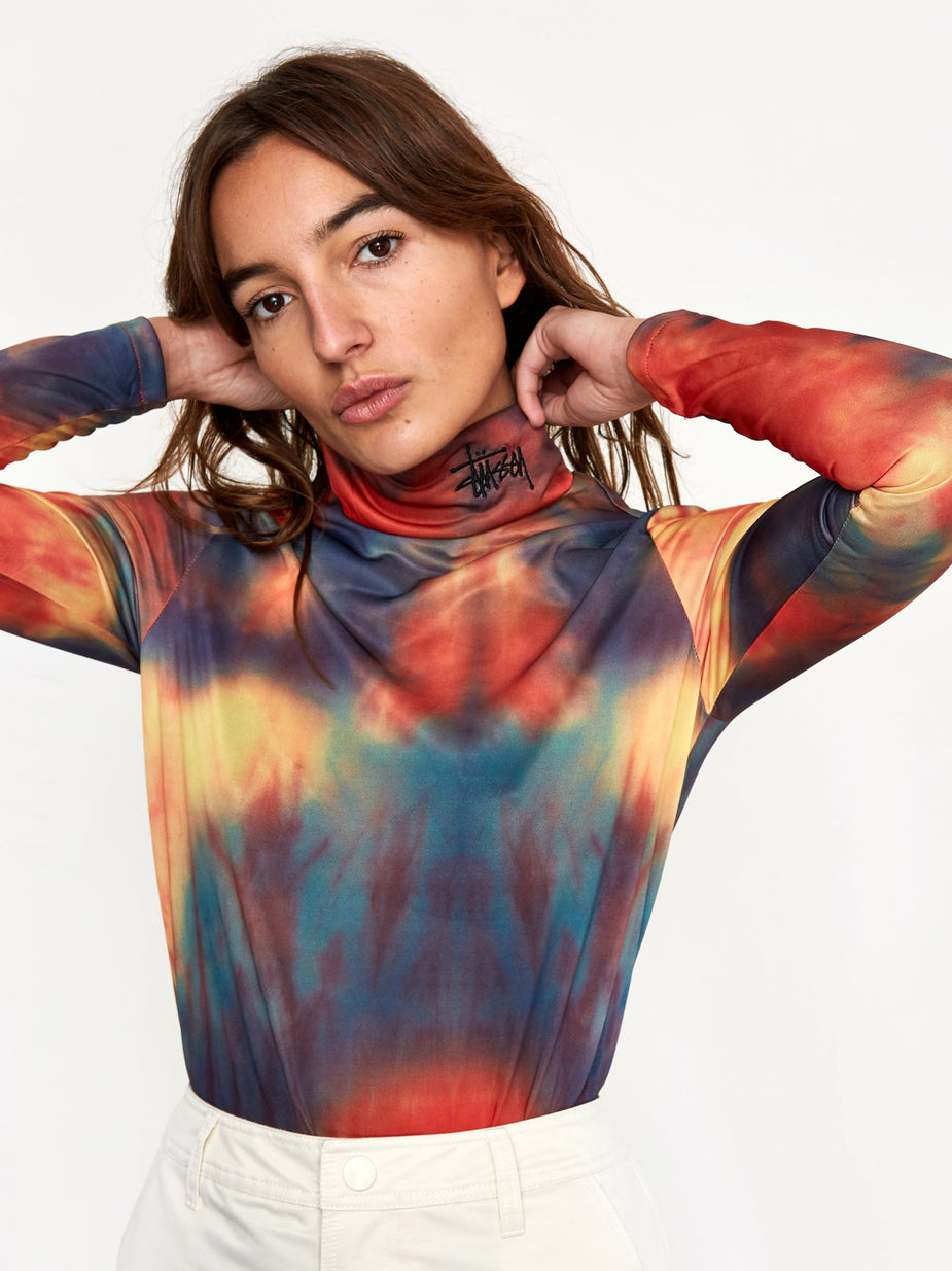 Stussy Stussy Monty Tie Dye Moc Neck Top - Multi - Multi