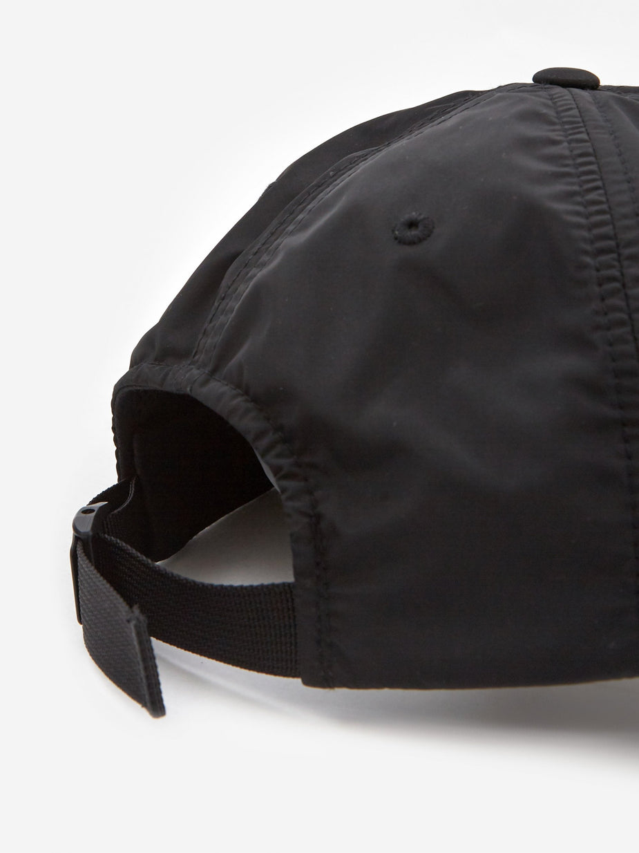 Stussy Stussy Nylon Strapback Cap - Black - Black