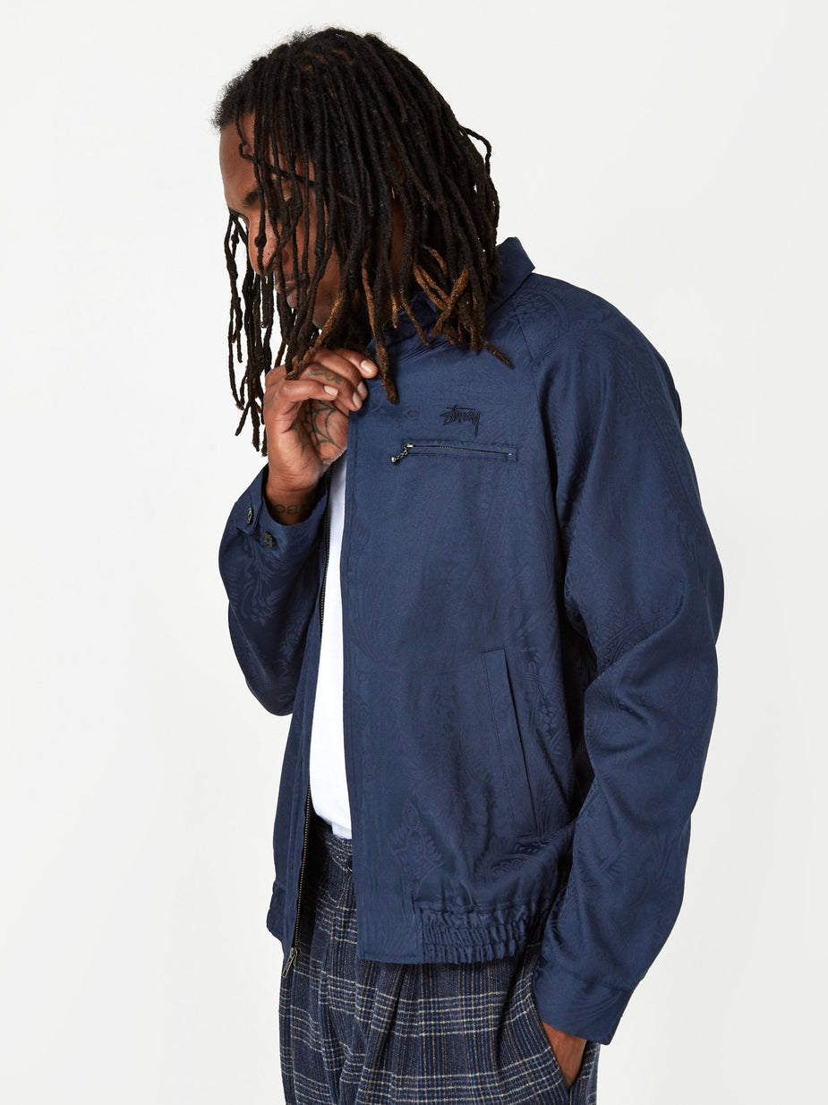 Stussy Stussy Paisley Bryan Jacket - Navy - Blue