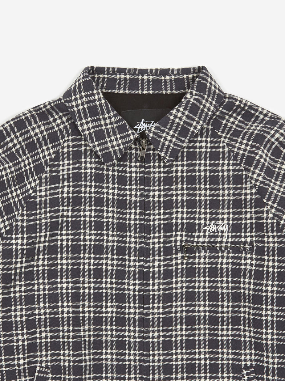 Stussy Stussy Plaid Linen Bryan Jacket - Citrus - Green