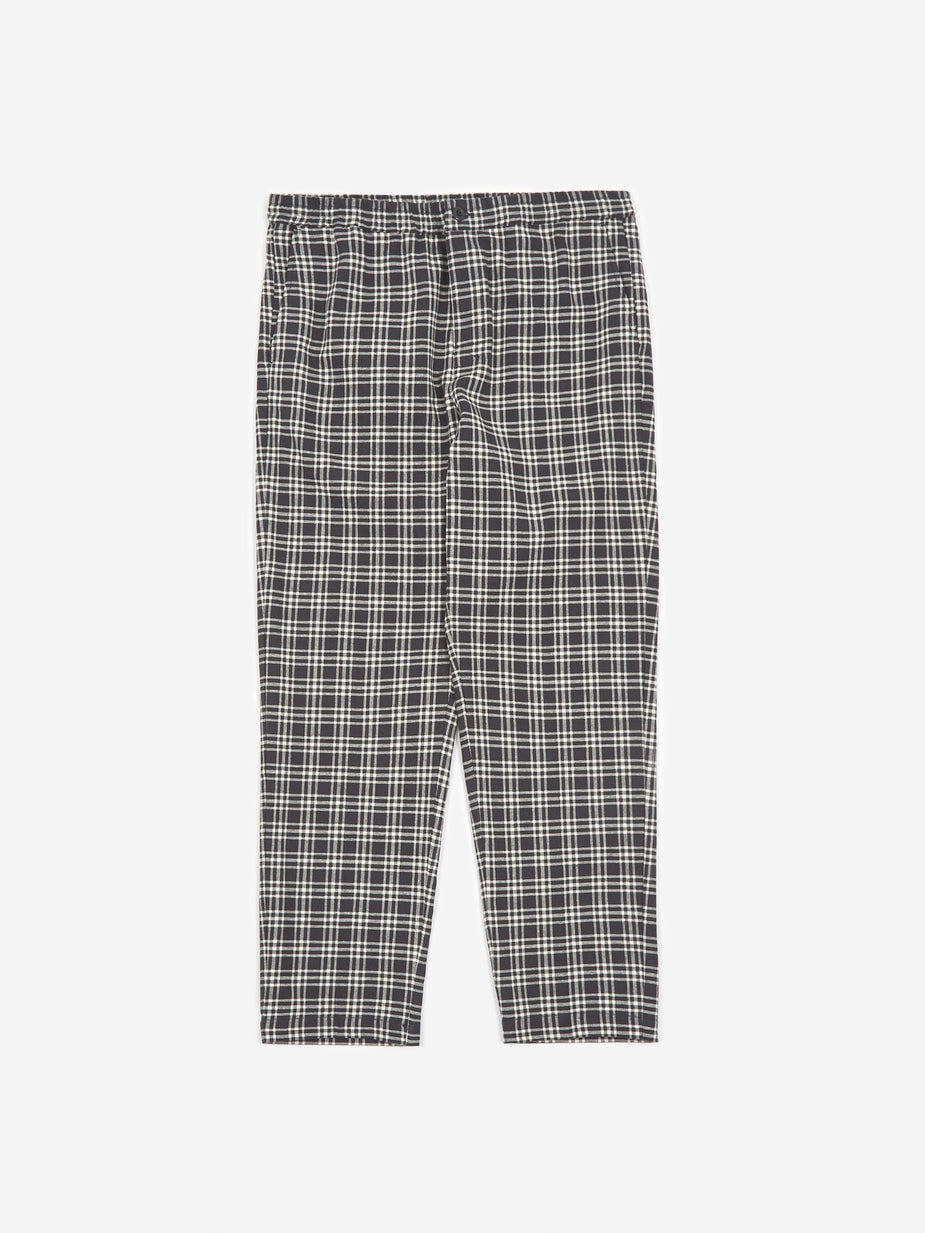 Stussy Stussy Plaid Linen Bryan Pant - Navy - Blue