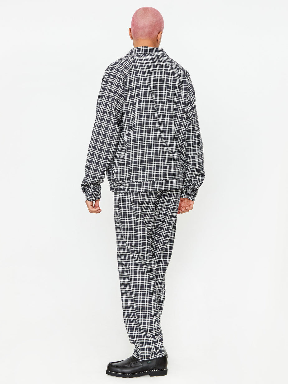 Stussy Stussy Plaid Linen Bryan Pant - Navy - Blue