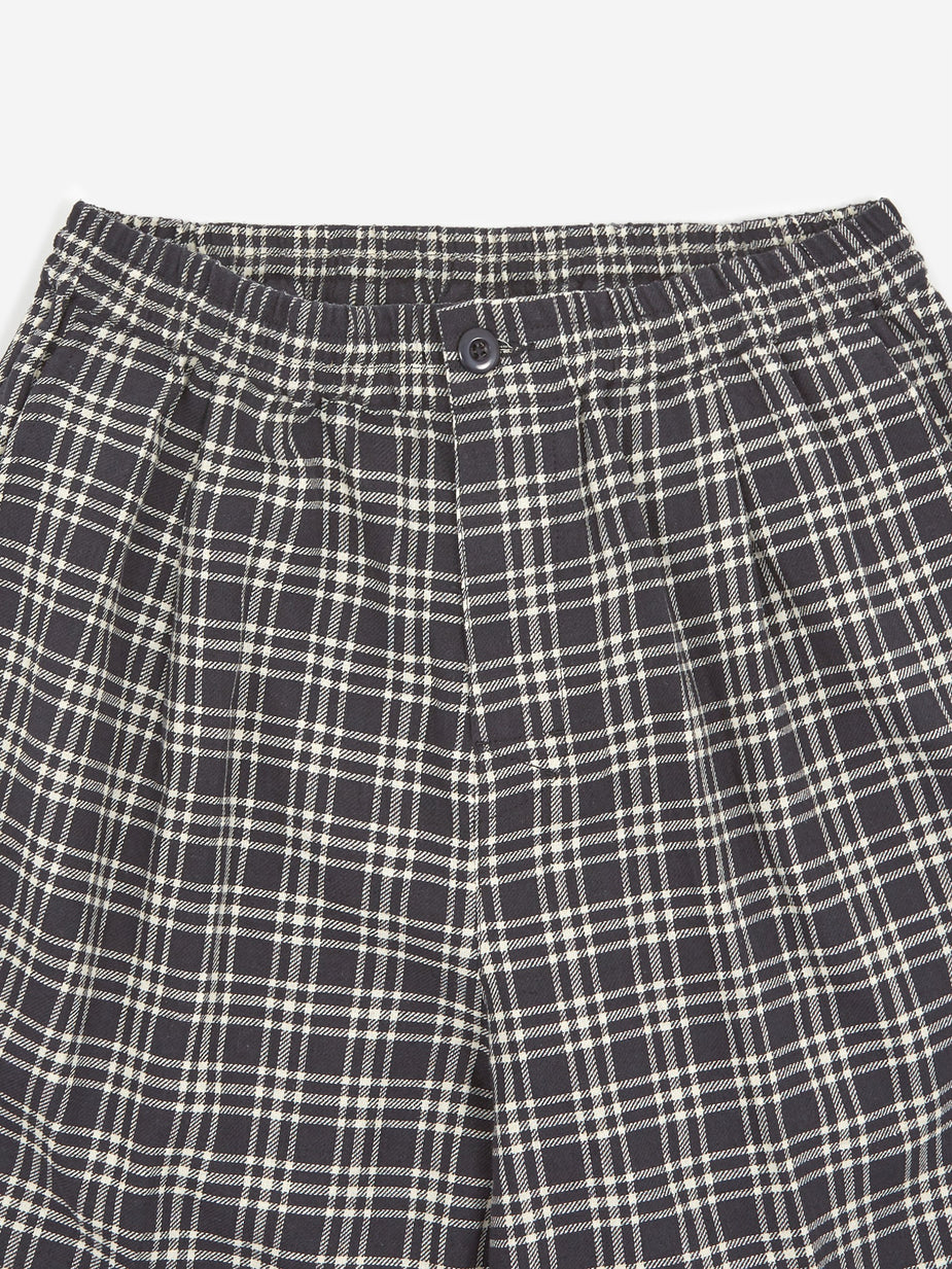 Stussy Stussy Plaid Linen Bryan Short - Navy - Blue
