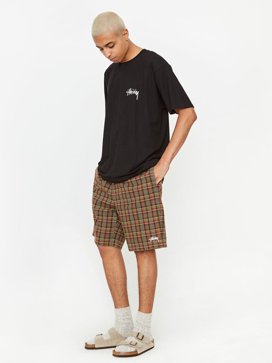 Stussy Stussy Plaid Mountain Short - Black - Black