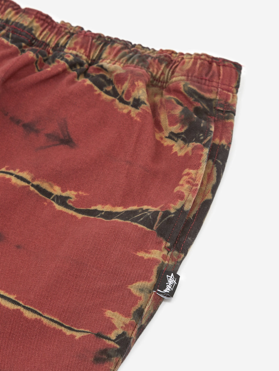 Stussy Stussy Rip Dye Beach Pant - Brick - Other