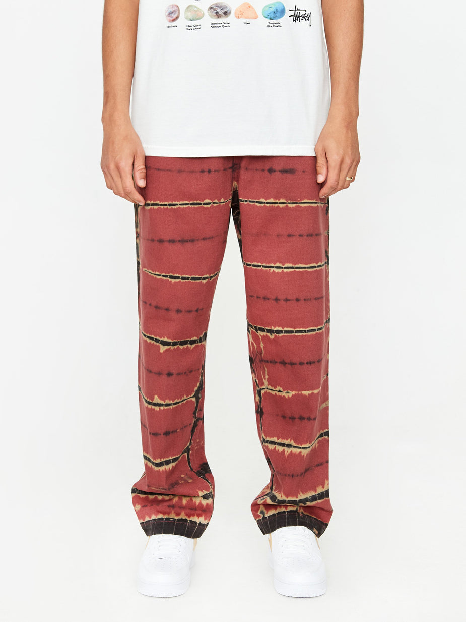 Stussy Stussy Rip Dye Beach Pant - Brick - Other