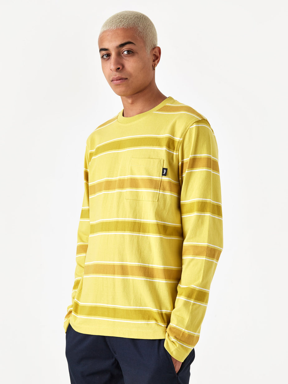 Stussy Stussy Marco Longsleeve Crewneck T-Shirt - Lemon - Other