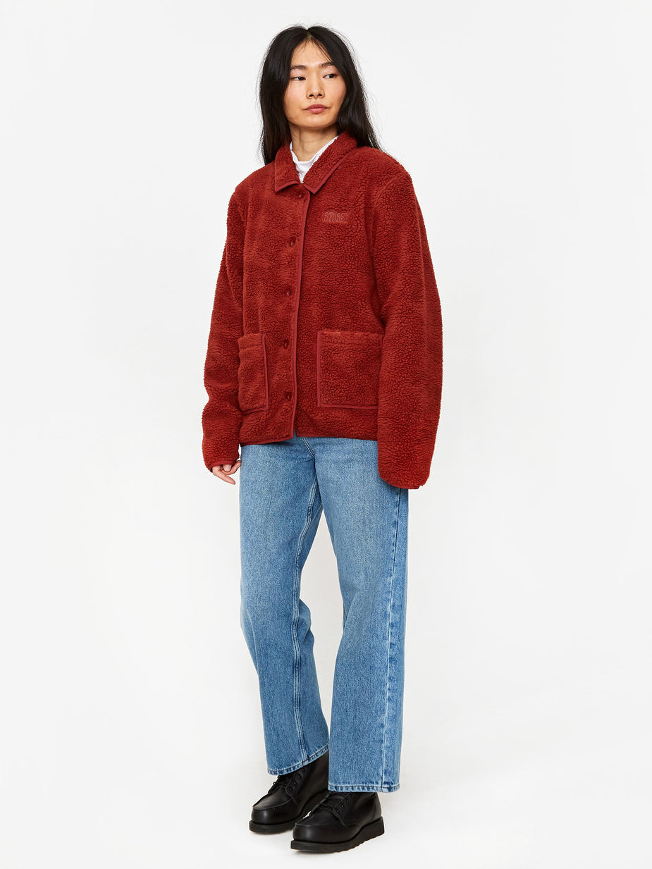 Stussy Stussy Sherpa Button Down Jacket - Clay - Other