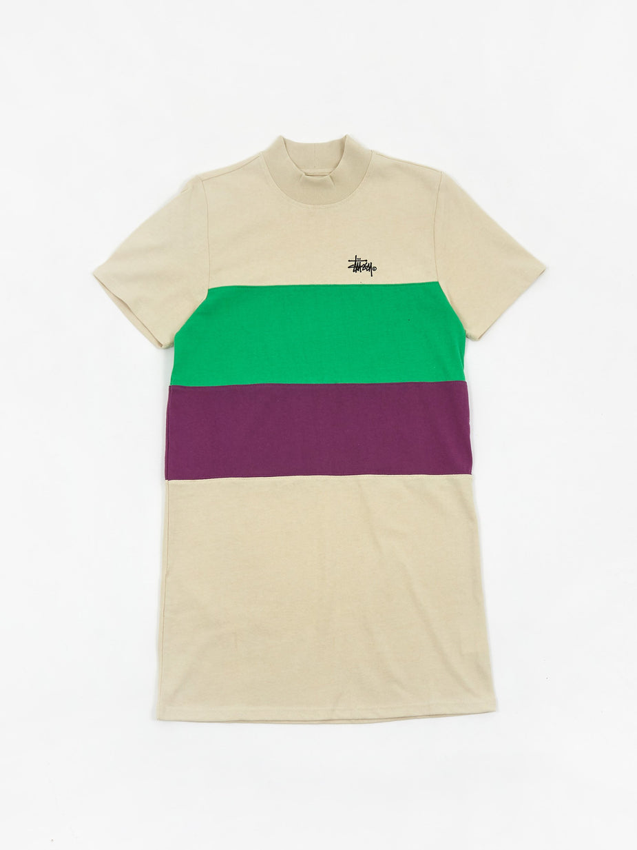 Stussy Stussy Shortsleeve Panel Dress - Stone - Grey