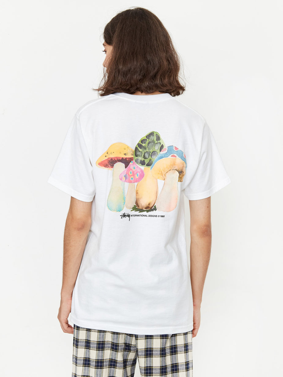 Stussy Stussy Shrooms Shortsleeve T-Shirt - White - White