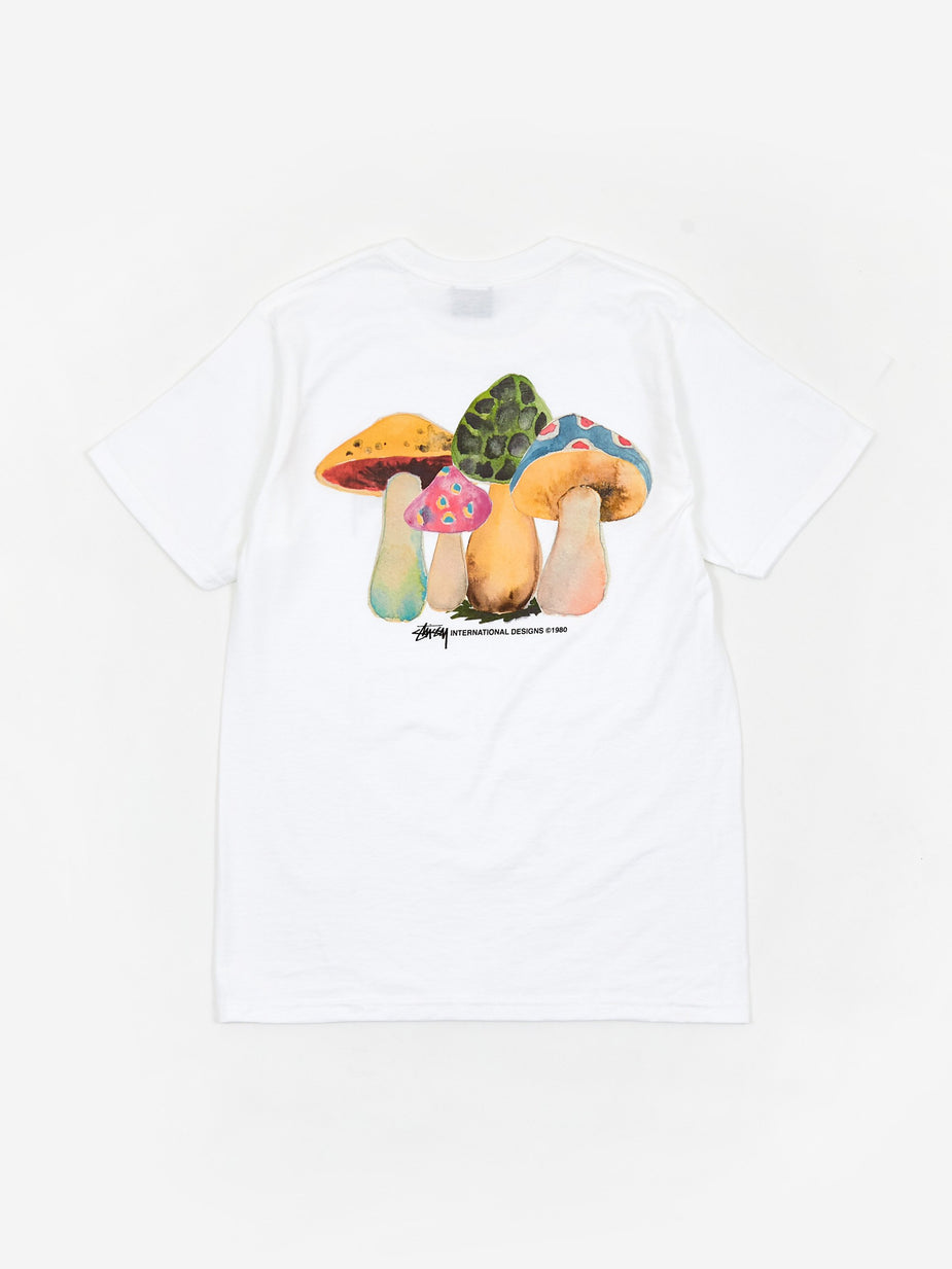 Stussy Stussy Shrooms Shortsleeve T-Shirt - White - White