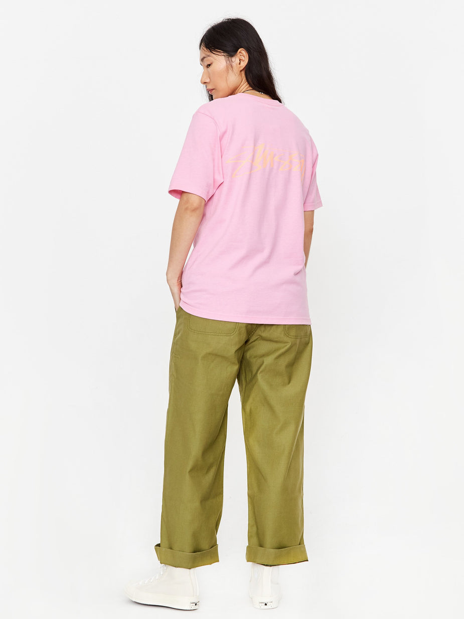 Stussy Stussy Smooth Stock Shortsleeve T-Shirt - Pink - Pink