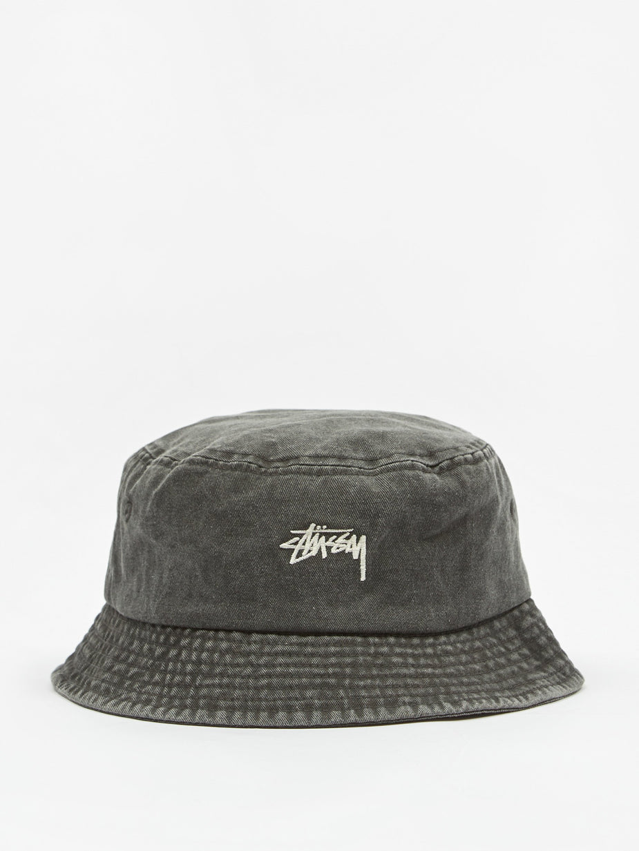 Stussy Stussy Stock Washed Bucket Hat - Black - Black