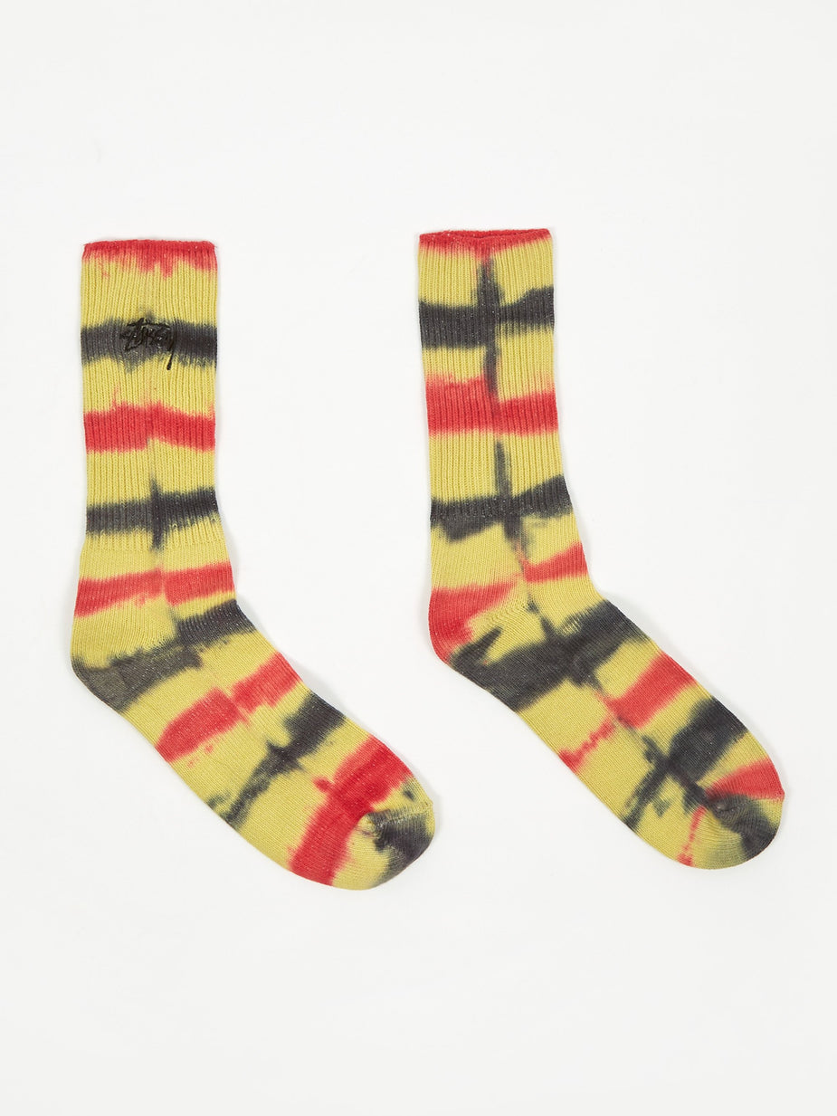 Stussy Stussy Tie Dye Sock - Black - Black