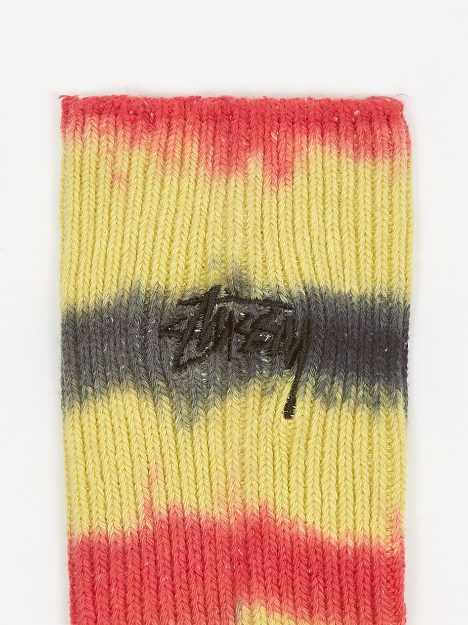 Stussy Stussy Tie Dye Sock - Black - Black