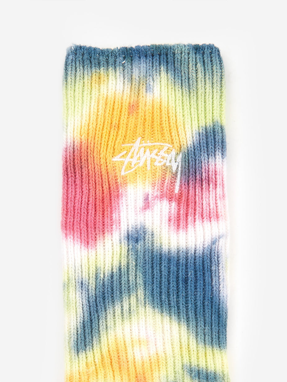 Stussy Stussy Tie Dye Sock - Pink - Pink