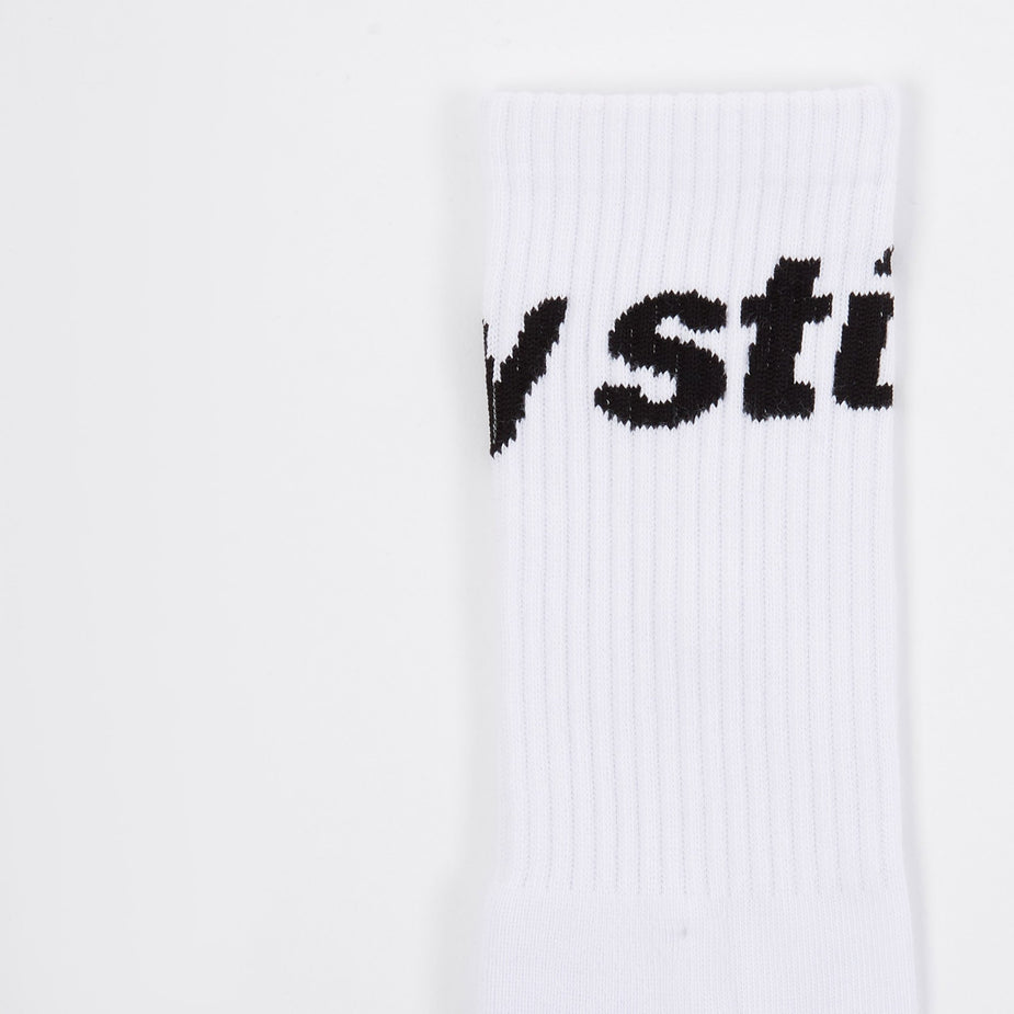 Stussy Stussy Jacquard Logo Socks - White - White