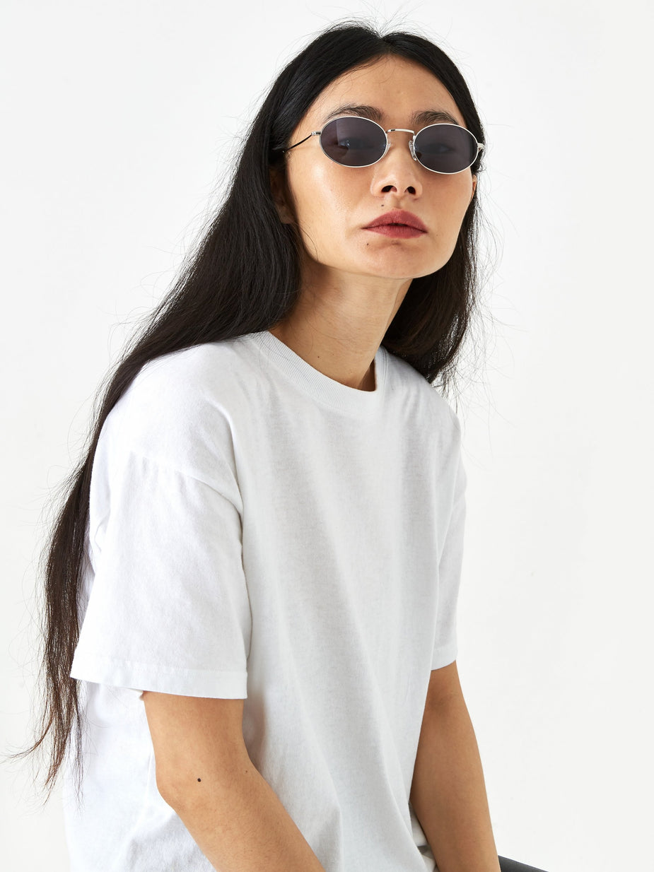 Sun Buddies Sun Buddies Aaliyah Sunglasses - Silver/Dark Blue - Blue