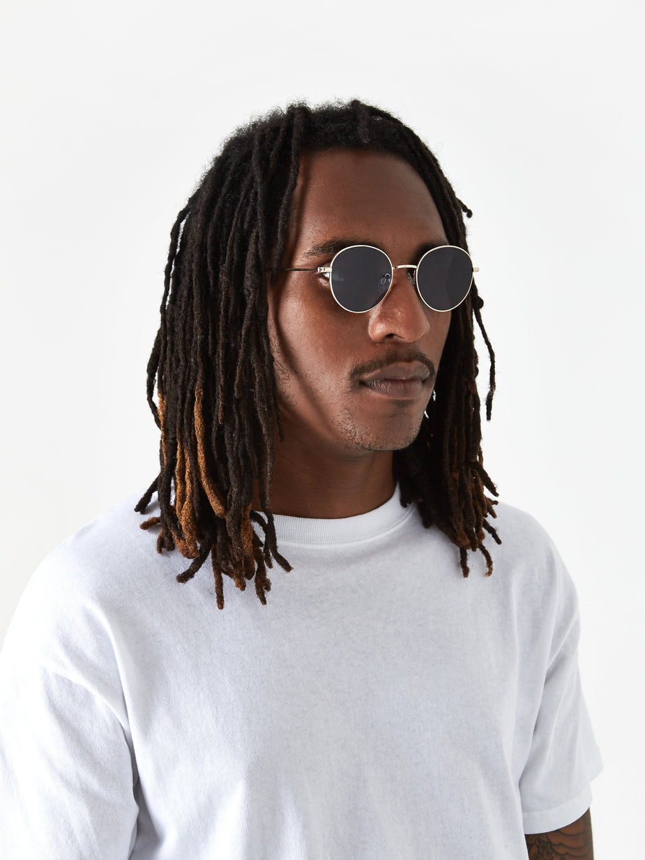 Sun Buddies Sun Buddies Ozzy Sunglasses - Gold/Moody Blues - Gold