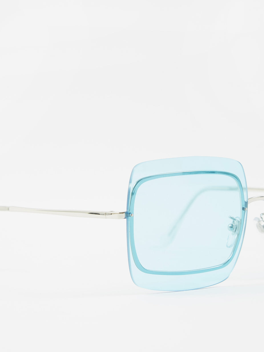 Super Super Gia Sunglasses - Baby Blue Bliss - Blue