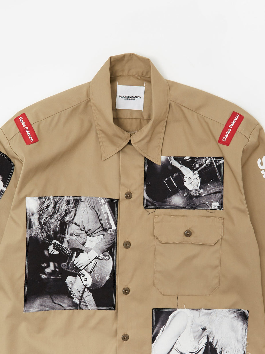 TAKAHIROMIYASHITA TheSoloist TAKAHIROMIYASHITA TheSoloist Dickies Work Shirt - Khaki - Neutrals