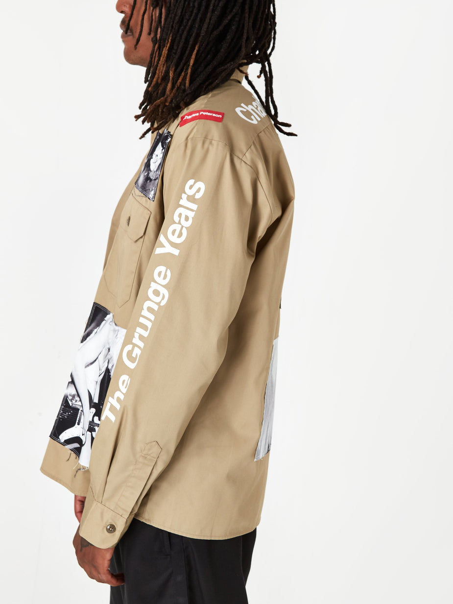 TAKAHIROMIYASHITA TheSoloist TAKAHIROMIYASHITA TheSoloist Dickies Work Shirt - Khaki - Neutrals