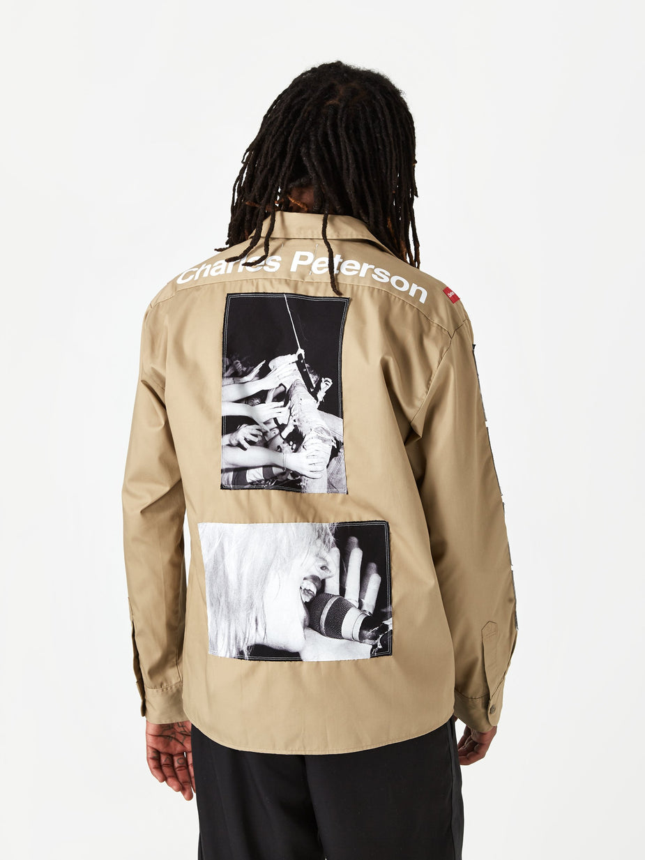 TAKAHIROMIYASHITA TheSoloist TAKAHIROMIYASHITA TheSoloist Dickies Work Shirt - Khaki - Neutrals