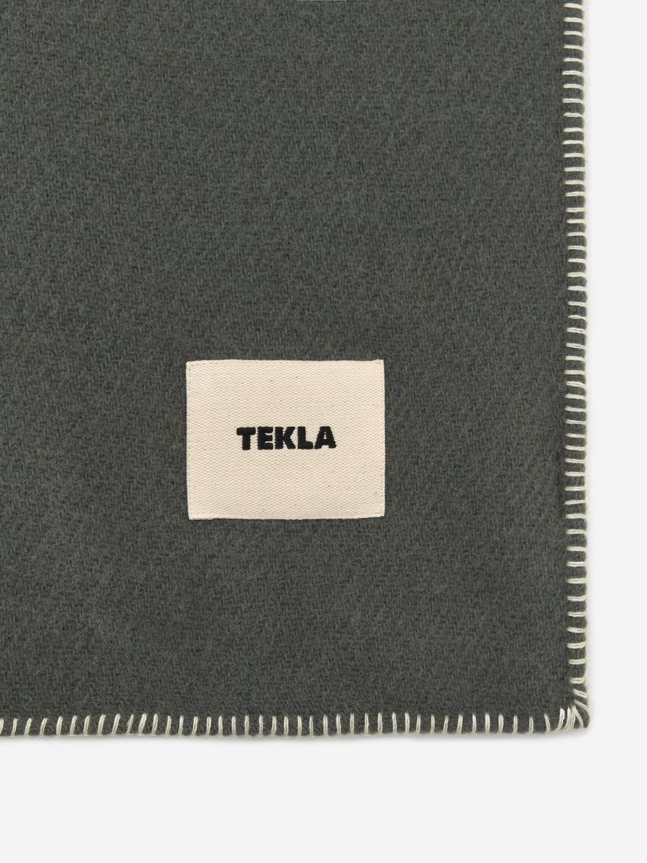 Tekla Fabrics Tekla Fabrics Pure Wool Plaid Blanket 130x180cm - Lauren Green - Green