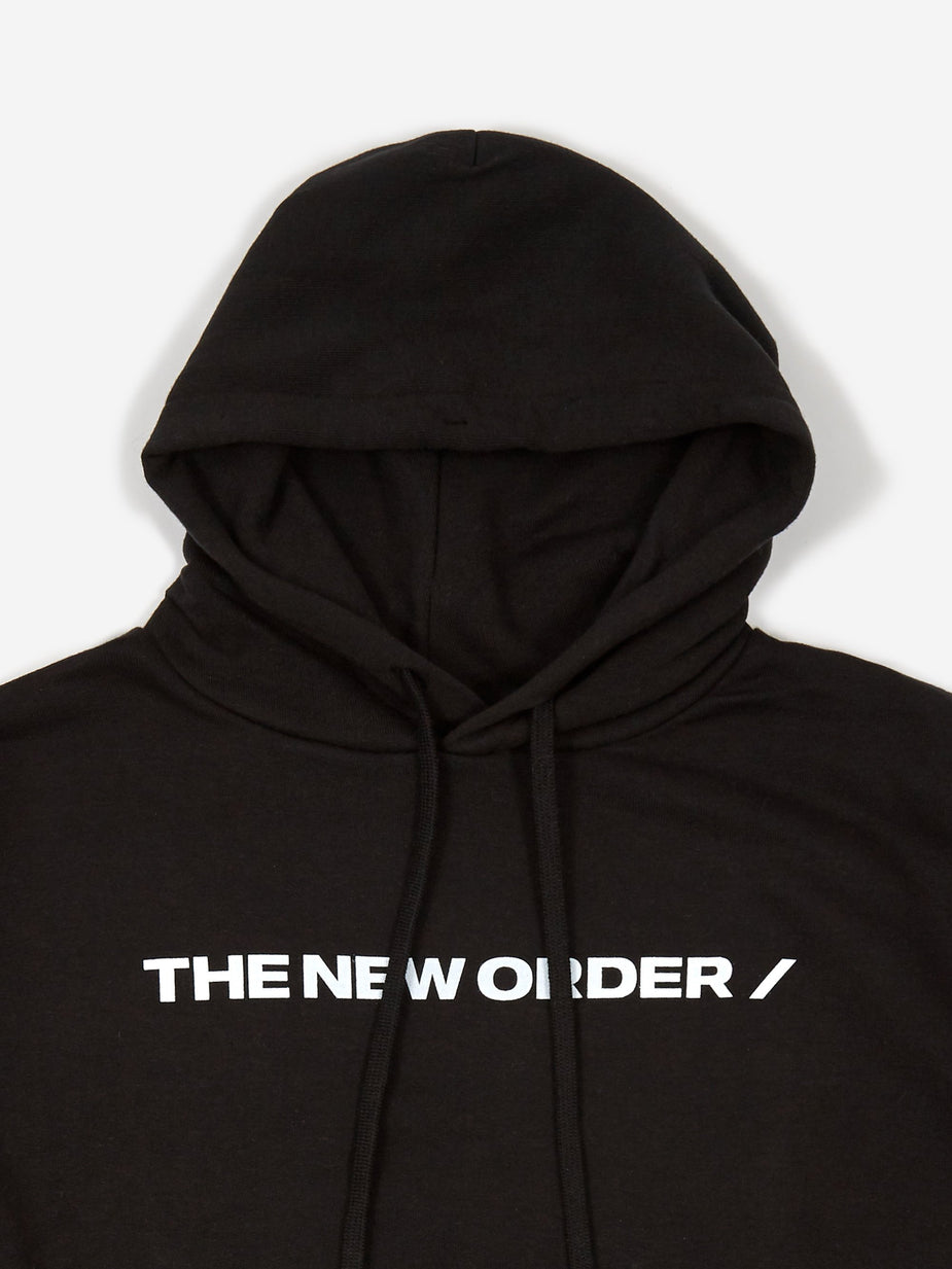 The New Order The New Order Basic Logo Hooded Sweatshirt - Black - Black